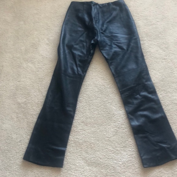 Leather pants black - Picture 3 of 3
